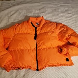 Orange Puffer Jacket